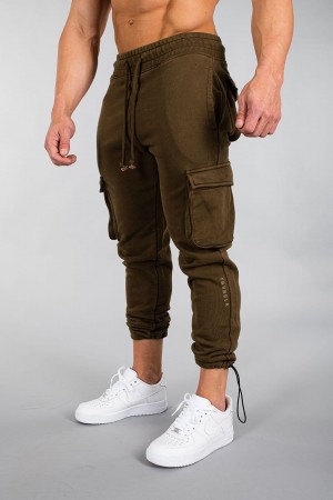 YoungLA 206 Rambo Combat Erkek Jogger Pantolon Zeytin Yeşili | 570-WGVOHK