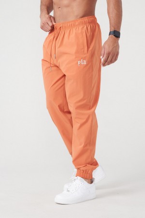 YoungLA 214 Effortless Naylon Erkek Jogger Pantolon Turuncu | 308-LCBFPH