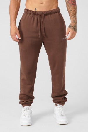 YoungLA 239 Earthy Koleksiyonlar - Erkek Jogger Pantolon Çikolata | 856-MQNCGV