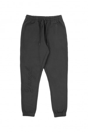 YoungLA 245 Autograph Erkek Jogger Pantolon Siyah | 942-SPZWEJ