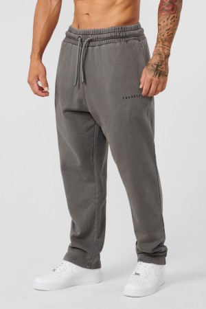 YoungLA 261 Old School No Cuff Erkek Jogger Pantolon Gri | 603-ERJZVG