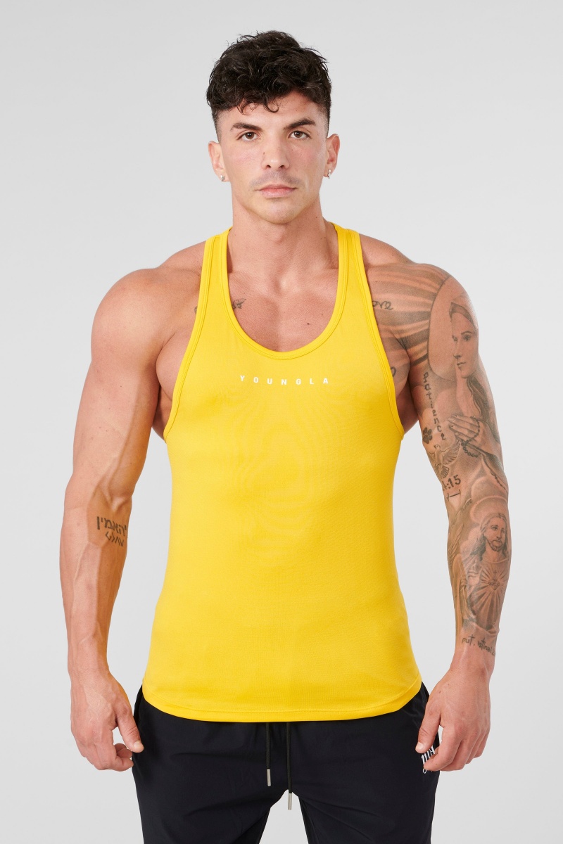 YoungLA 342 - New Gen Compression Stringers Erkek Atlet Sarı | 194-LBVZTA